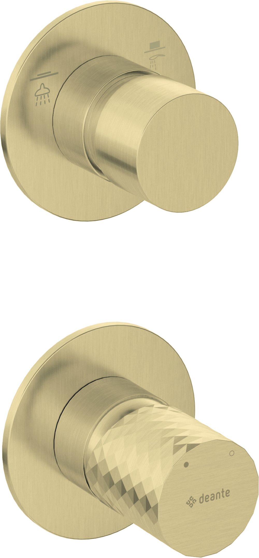 Deante Silia Hexa Badewannen- und Duscharmatur Unterputz gold BHS_R44P