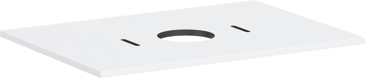 Hansgrohe Xilesa E Naphtha-Arbeitsplatte 78x55 cm weiß 54275700