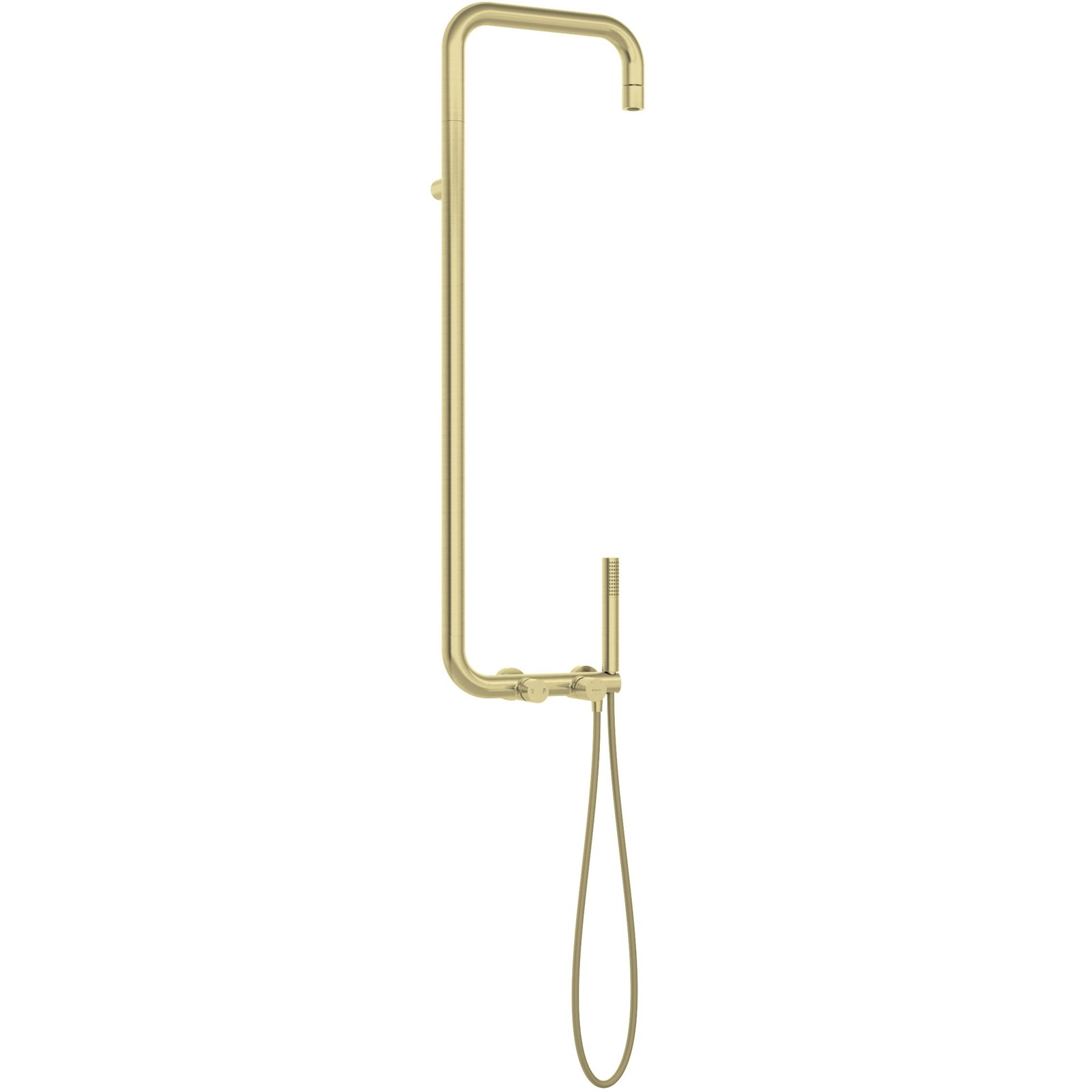 Deante Silia Hexa Duschset Wandmontage mit Regenbrause gold NHS_R4XM