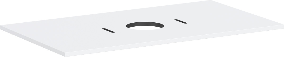 Hansgrohe Xilesa E Naphtha-Arbeitsplatte 98x55 cm weiß 54276700