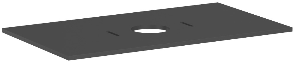 Hansgrohe Xilesa E Naphtha-Arbeitsplatte 98x55 cm grau 54276760