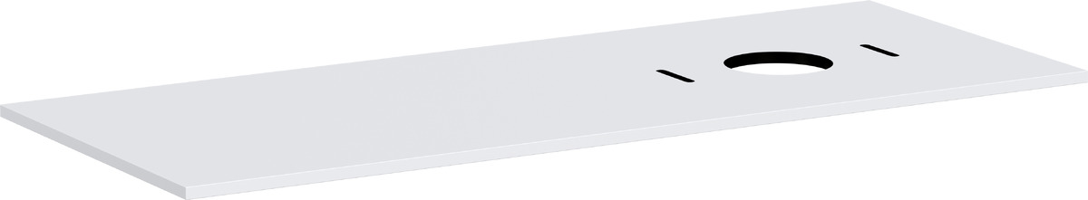 Hansgrohe Xilesa E Naphtha-Arbeitsplatte 137.5x55 cm weiß 54279700