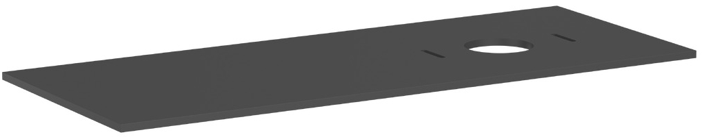 Hansgrohe Xilesa E Naphtha-Arbeitsplatte 137.5x55 cm grau 54279760