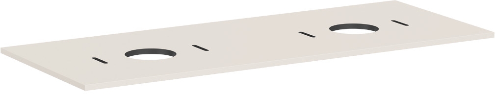 Hansgrohe Xilesa E Naphtha-Arbeitsplatte 137.5x55 cm sandig 54280780