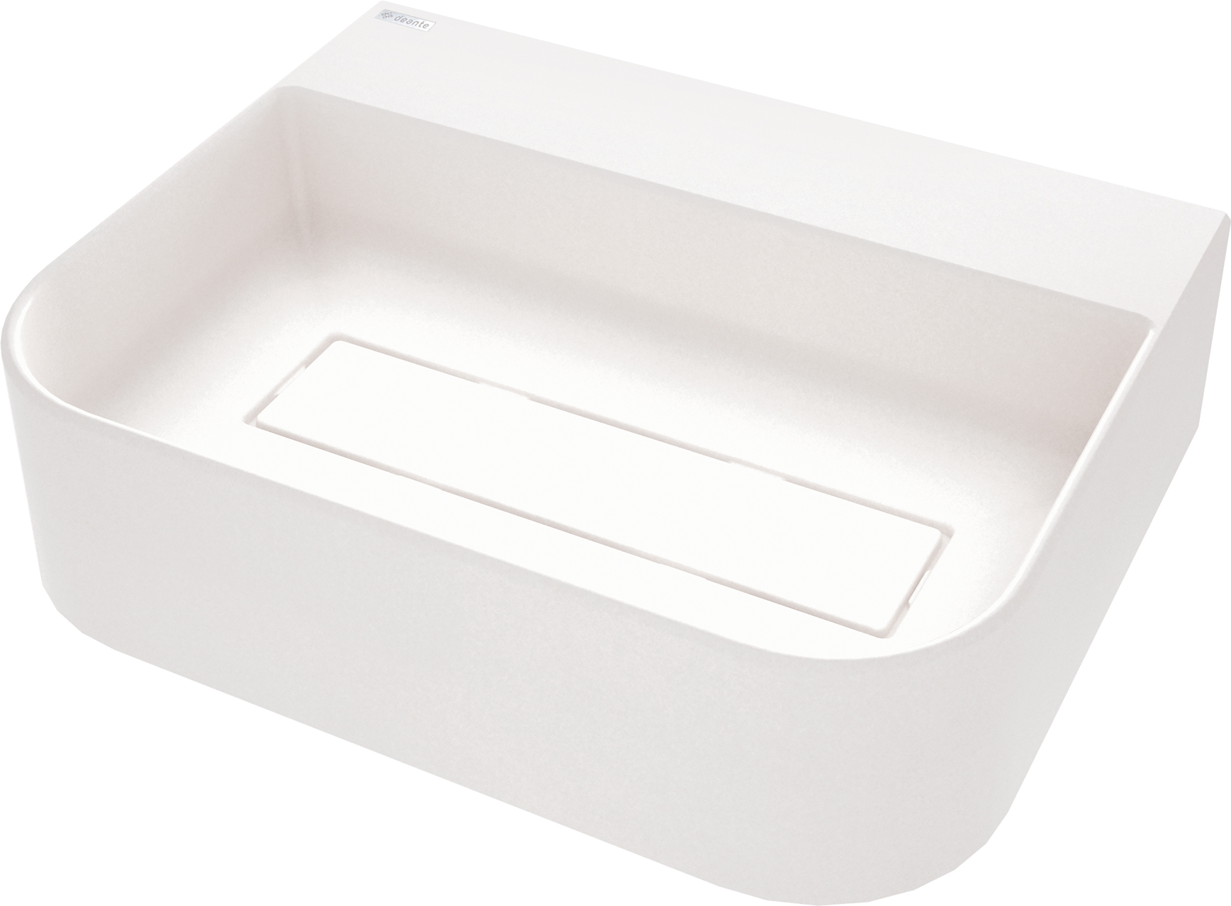 Deante Arnika Waschbecken 50.5x40.5 cm Aufsatzwaschbecken weiß CQA_AU5S