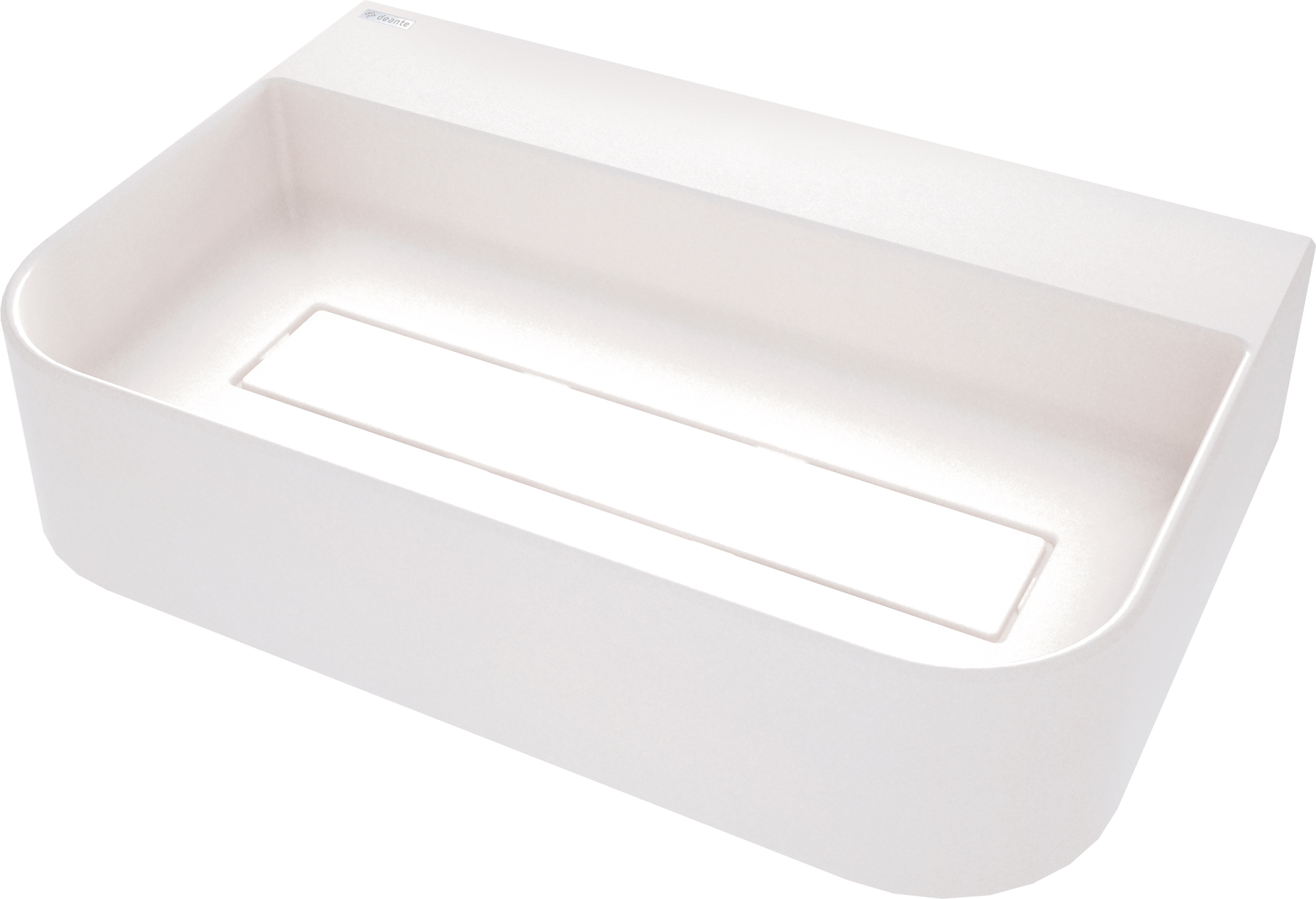 Deante Arnika Waschbecken 60.5x40.5 cm Aufsatzwaschbecken weiß CQA_AU6S