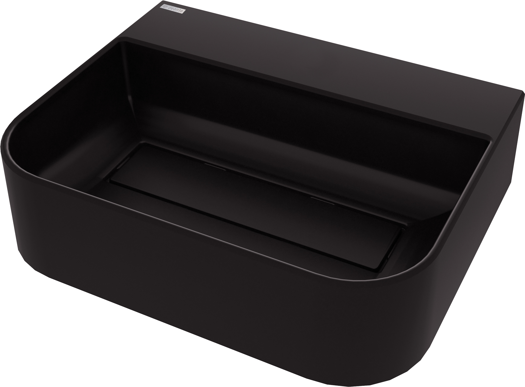 Deante Arnika Waschbecken 50.5x40.5 cm Aufsatzwaschbecken schwarz CQA_NU5S