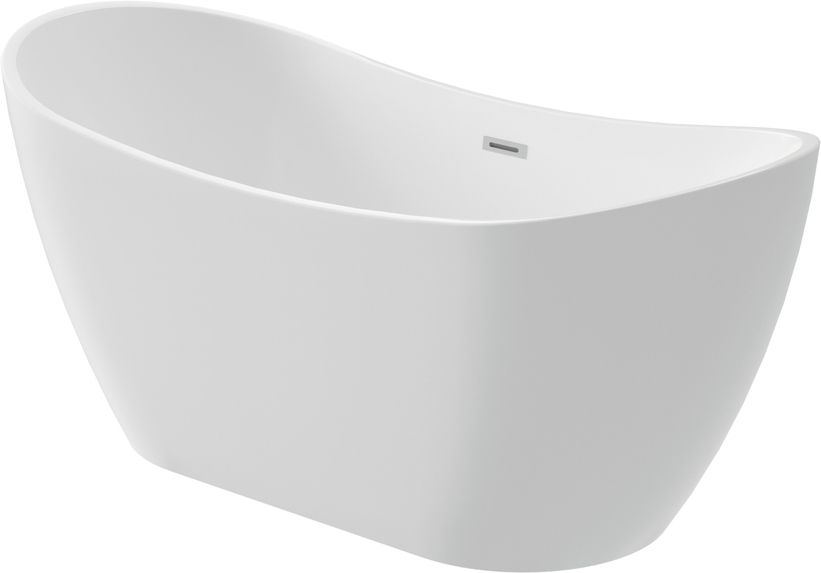 Deante Arnika Freistehende Badewanne 170x72 cm oval weiß KDA_017V
