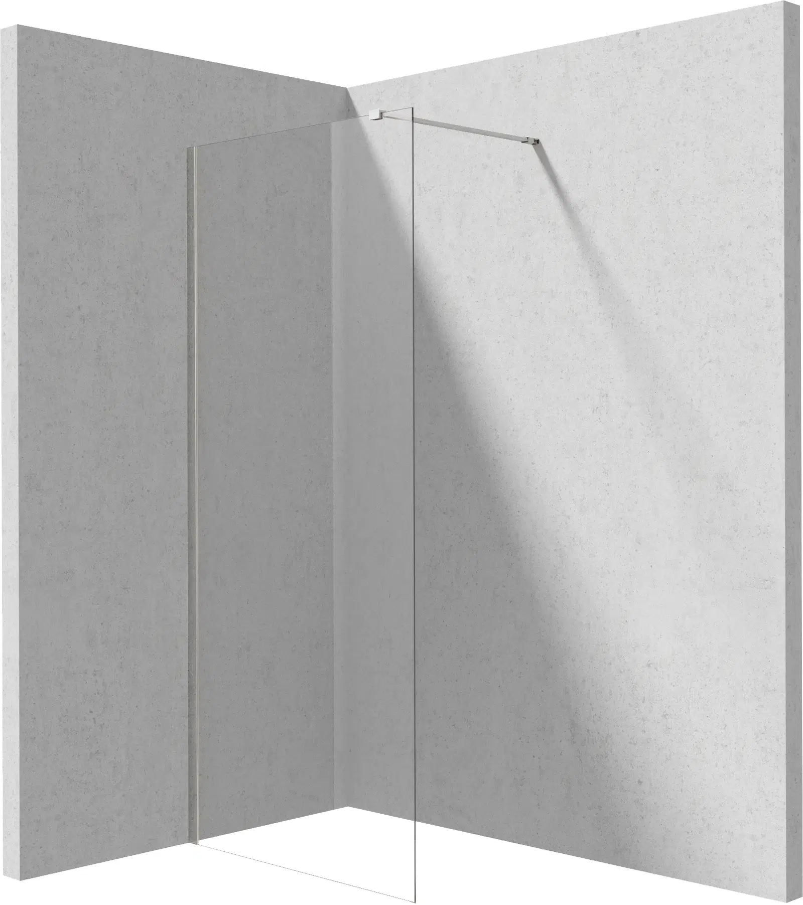 Deante Prizma Begehbare Duschwand 120 cm chrom Glanz/durchsichtiges Glas KTJ_032P