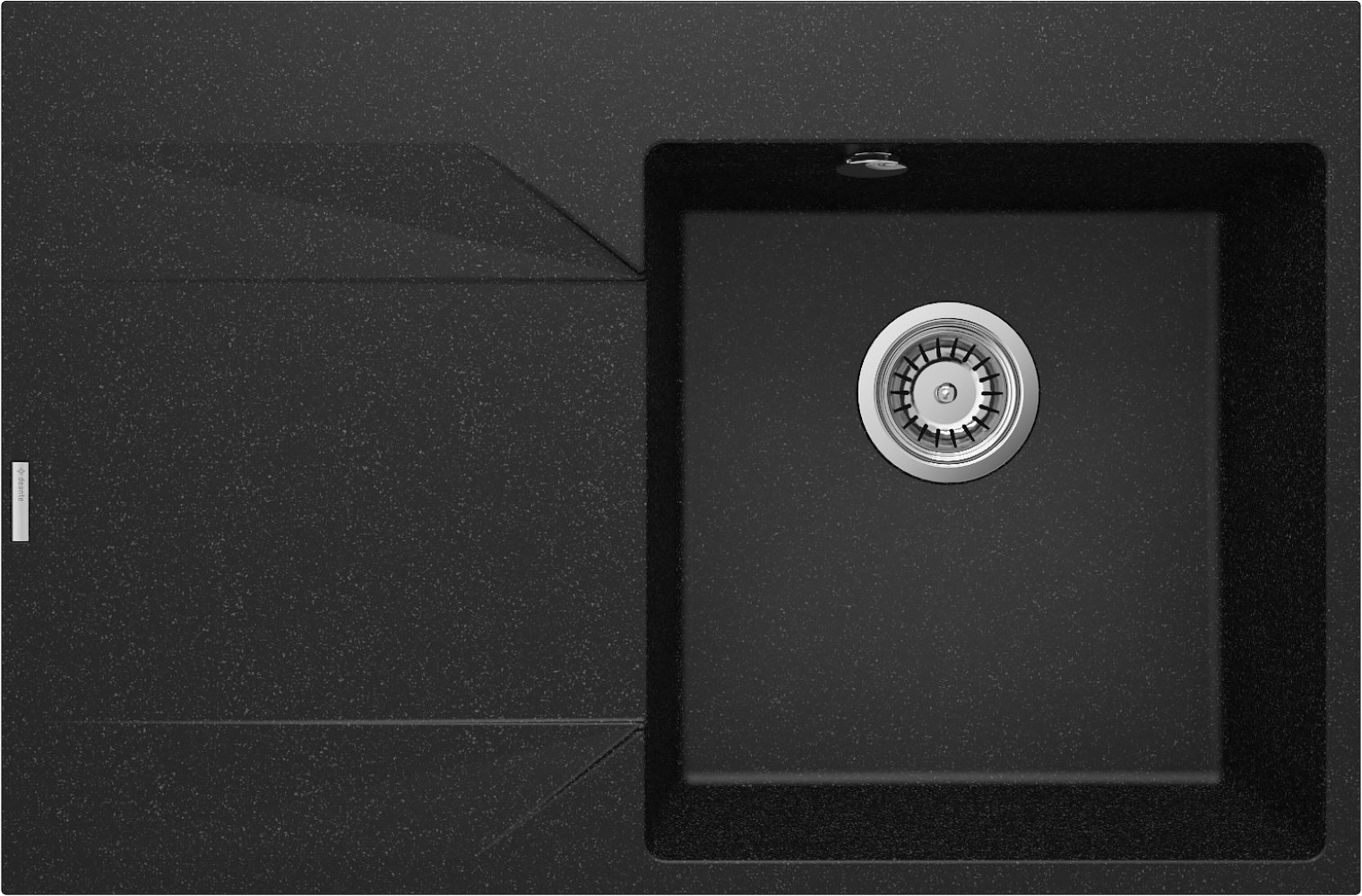 Deante Evora granitspüle 76x50 cm grau/graphit/onyx ZQJ_211L