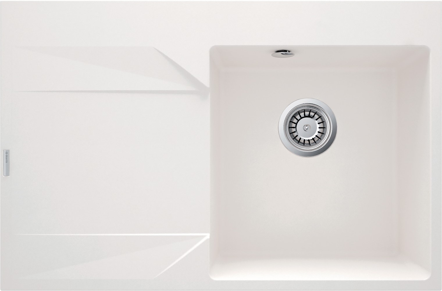Deante Evora granitspüle 76x50 cm weiß ZQJ_A11L