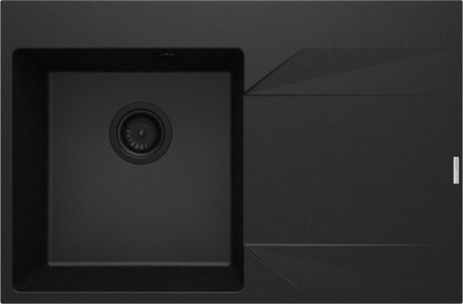 Deante Evora Granitspüle 76x50 cm grau/graphit/onyx ZQJ_G11P