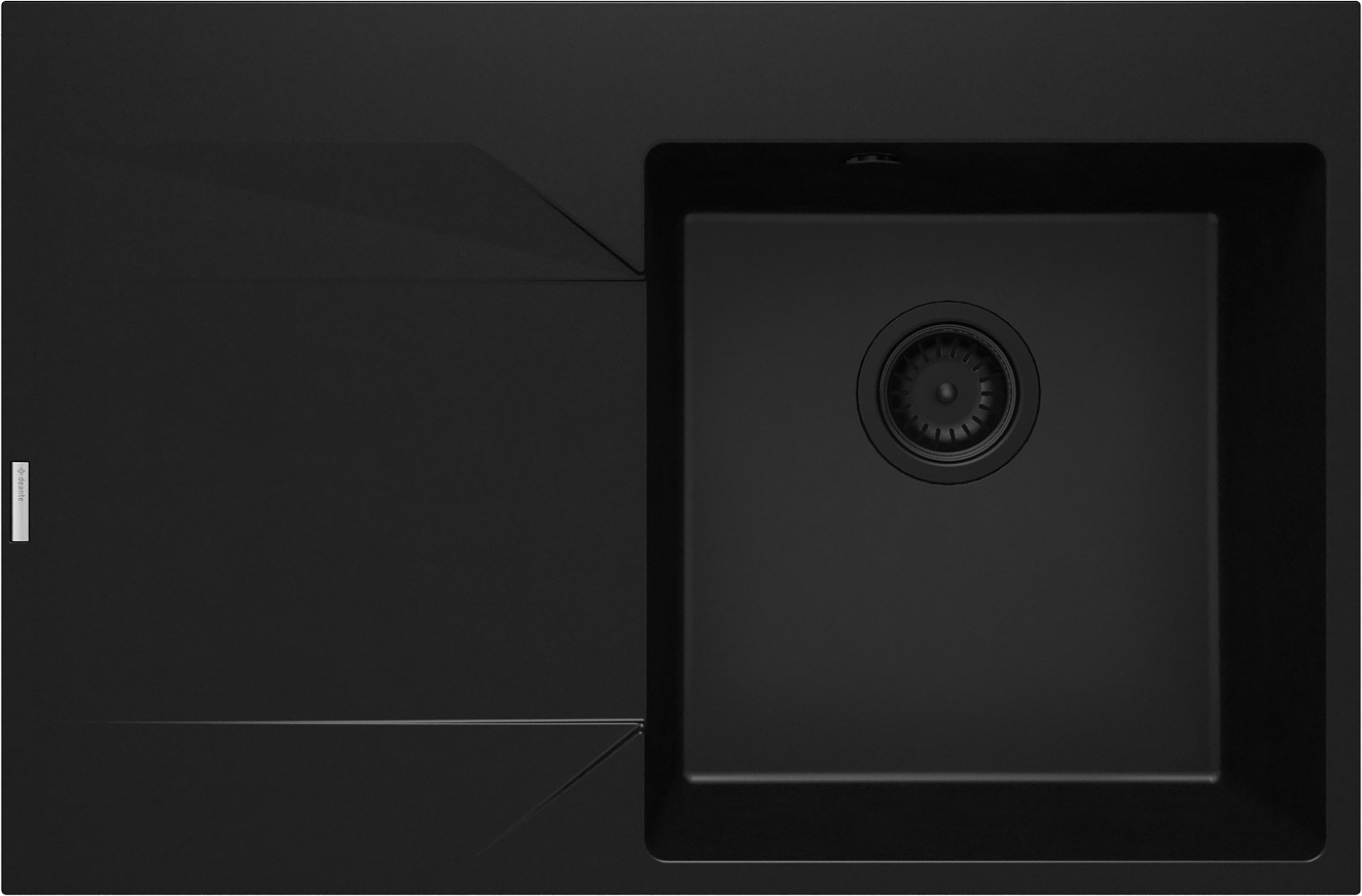 Deante Evora Granitspüle 76x50 cm schwarz ZQJ_N11L