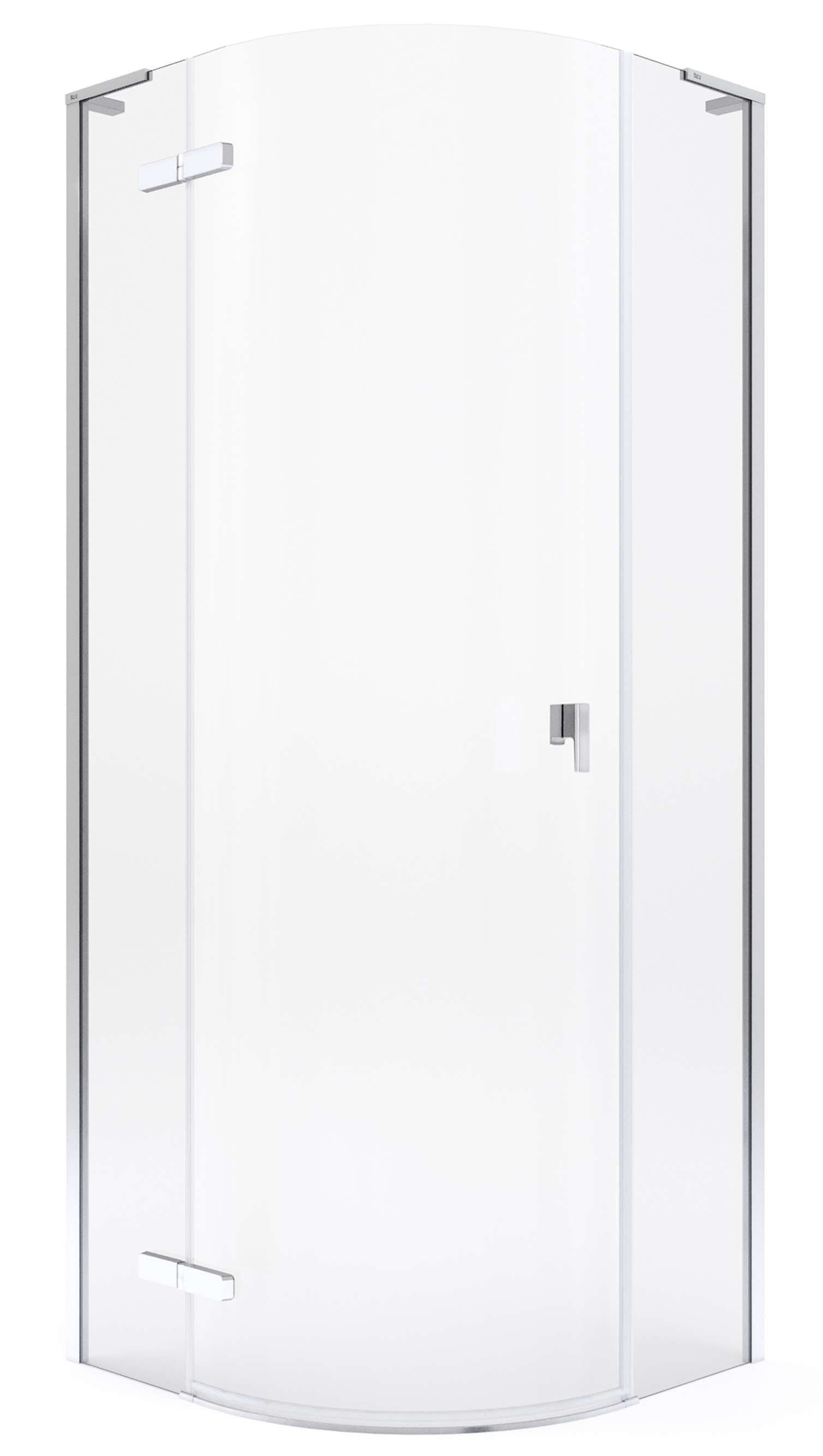 Roca Metropolis-N Dusche 72.4x31.3 cm halbrund chrom Glanz/durchsichtiges Glas AMP1008012M