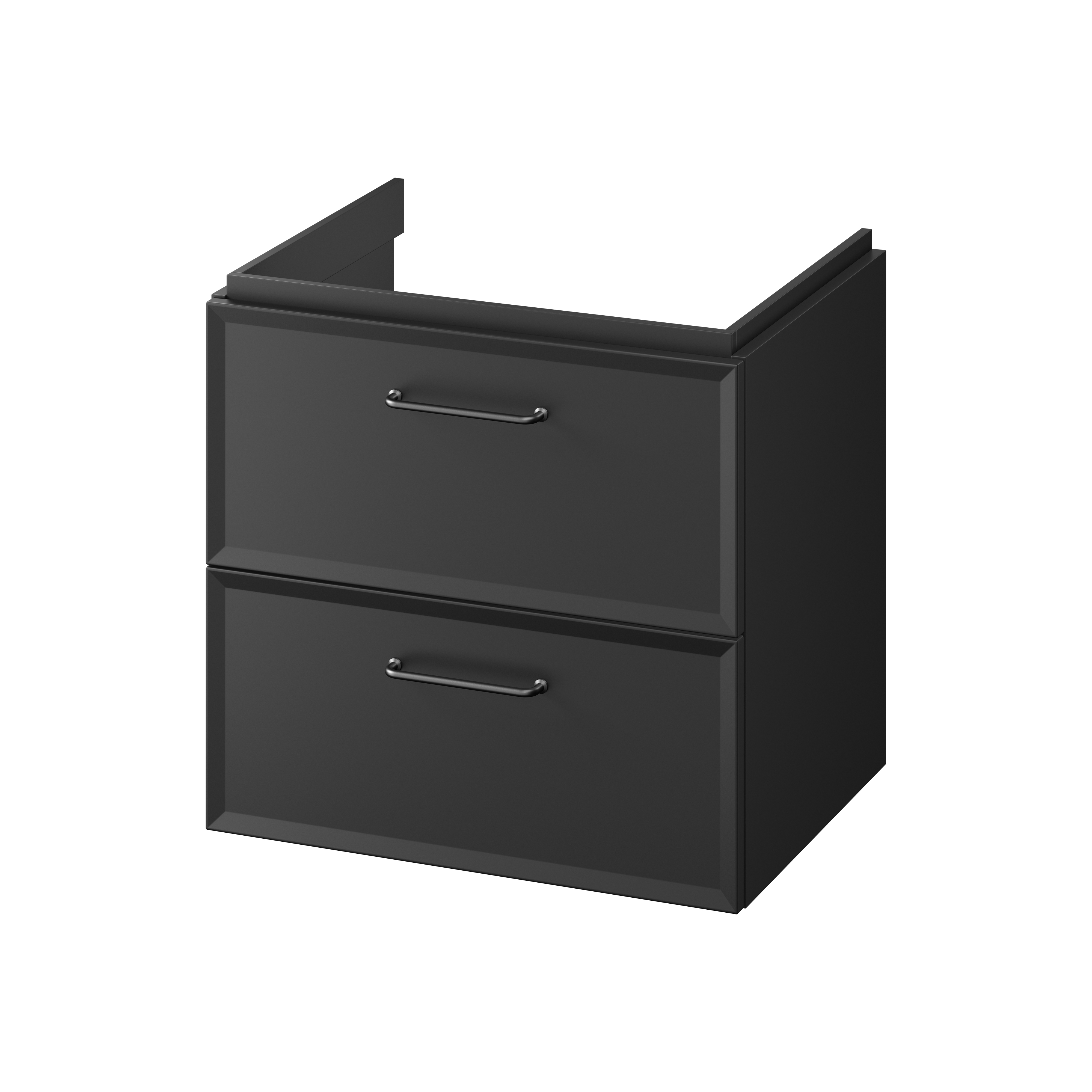 Cersanit Milagros Kabinett 59.4x44.6x55.1 cm Unterschrank hängend schwarz S1021-002