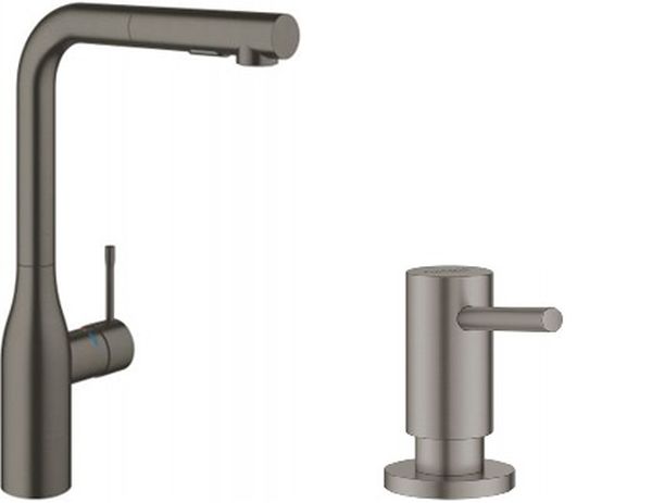 Set Küchenarmatur Grohe Essence 30270AL0, Flüssigkeitsspender Grohe Cosmopolitan 40535AL0