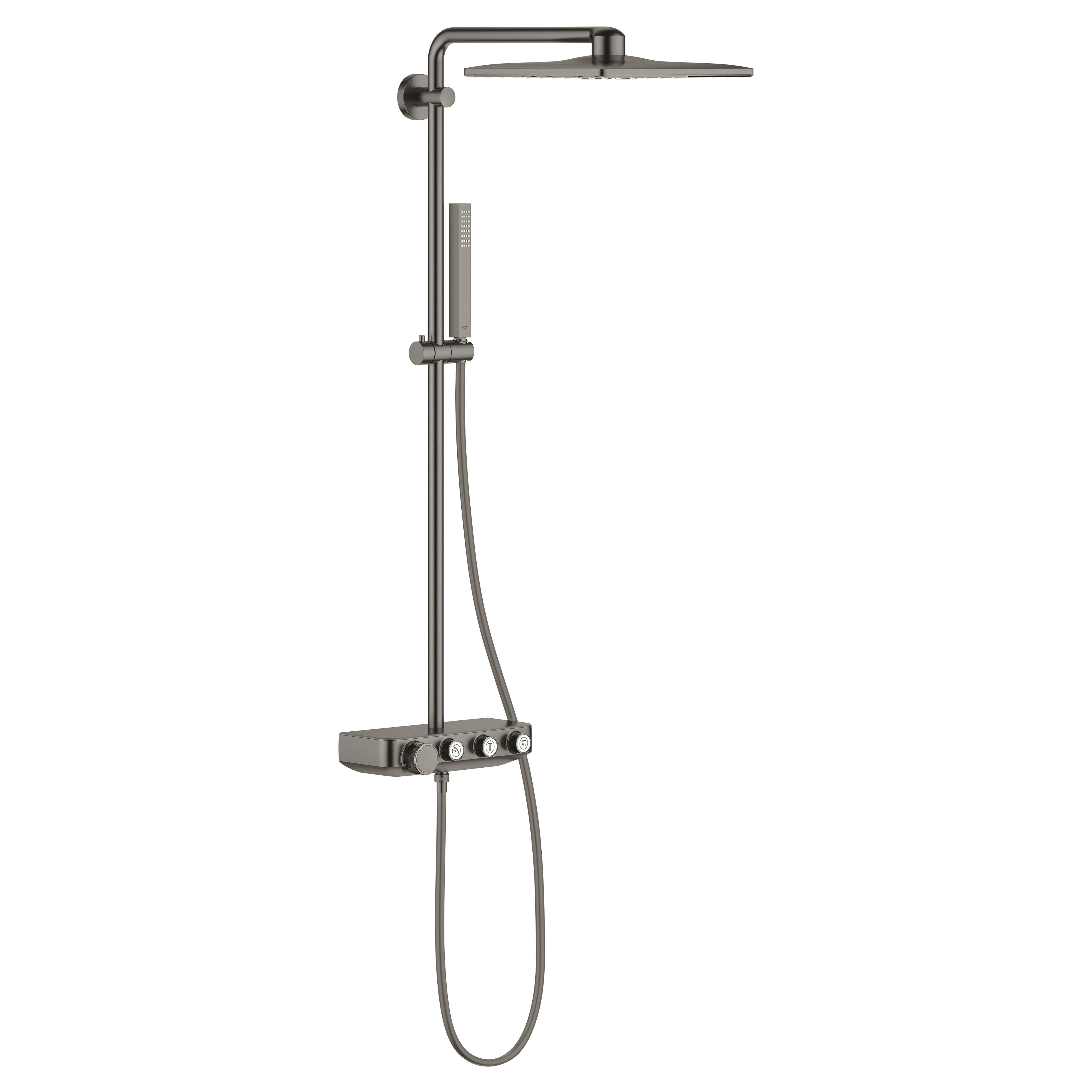 Grohe Euphoria SmartControl Duschset Wandmontage mit Thermostat mit Kopfbrause Brushed Hard Graphite 26508AL0