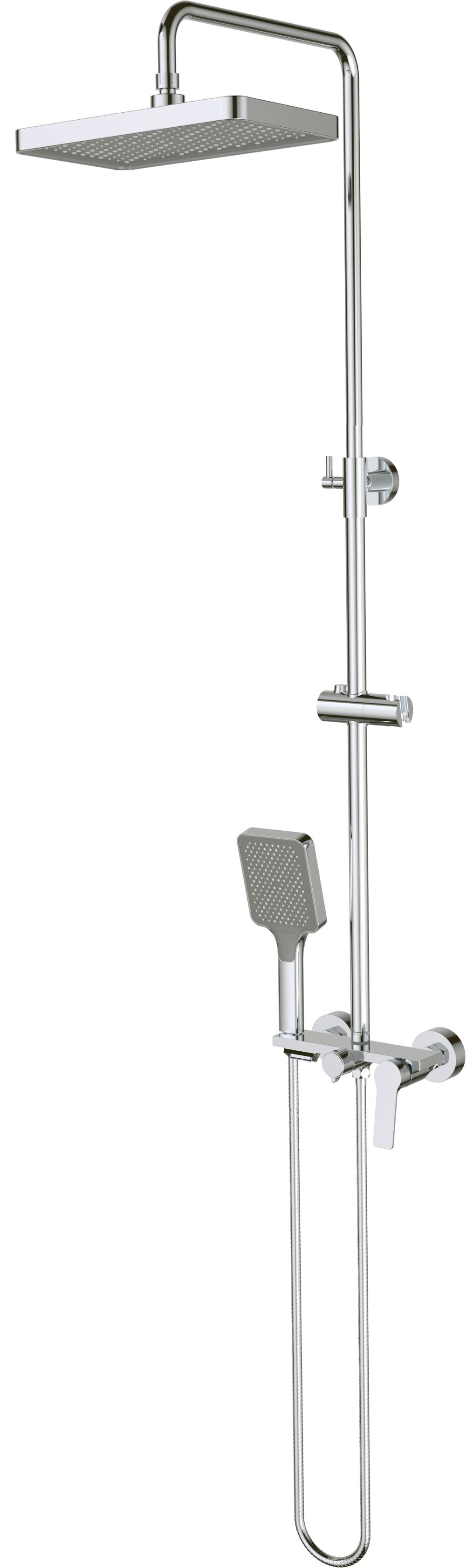 Deante Loco Duschset Wandmontage mit Regenbrause chrom NLC_04SK