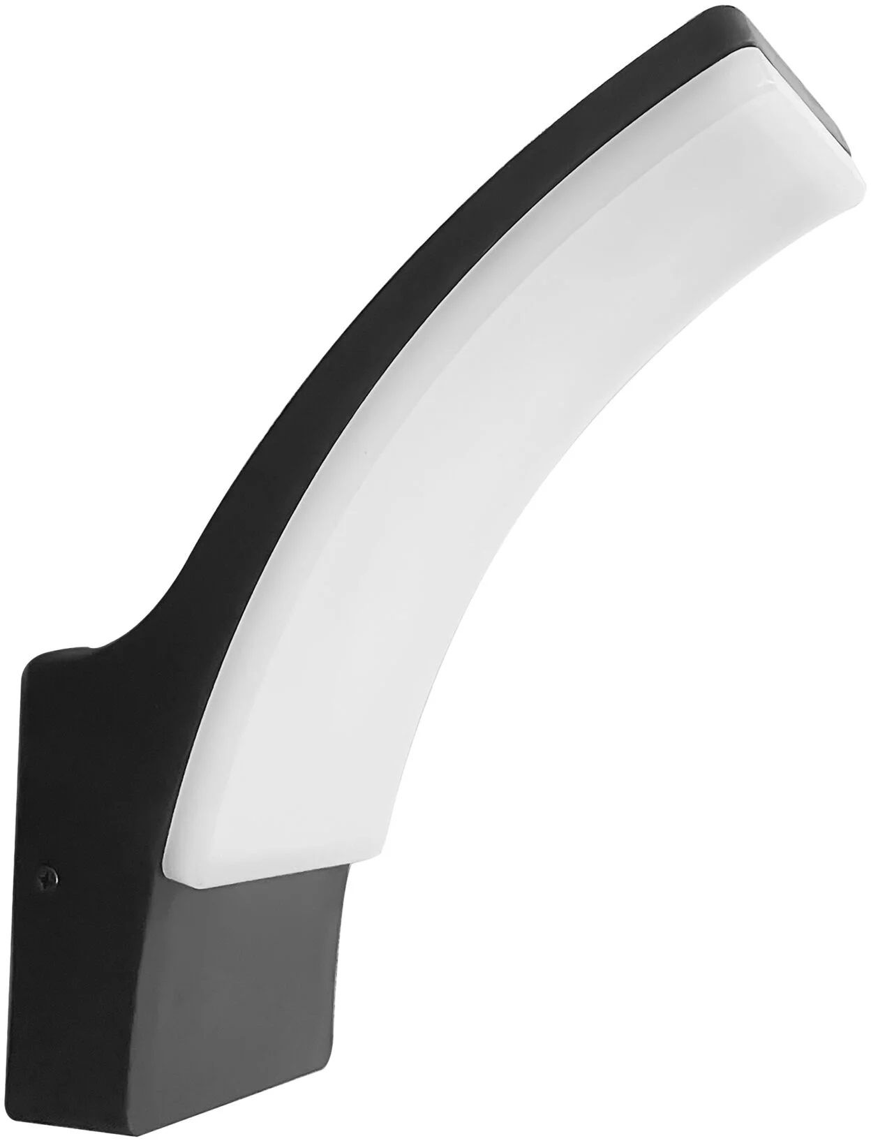 Goldlux Amy Außenwandleuchte 1x12 W schwarz-milchig 331342