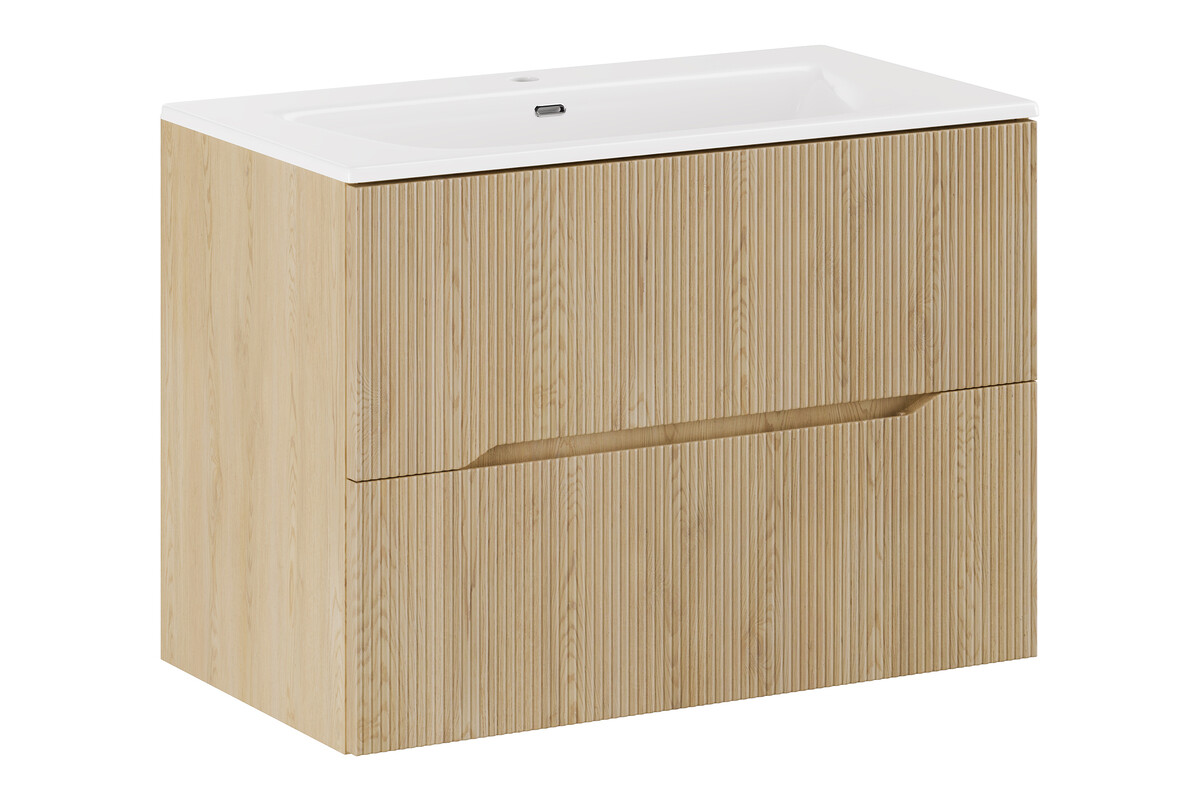 Set Kabinett Comad Nordic Cremona NORDIC CREMONA 82-80-46-2S, Waschbecken Comad Sky SKY80/DP-8099