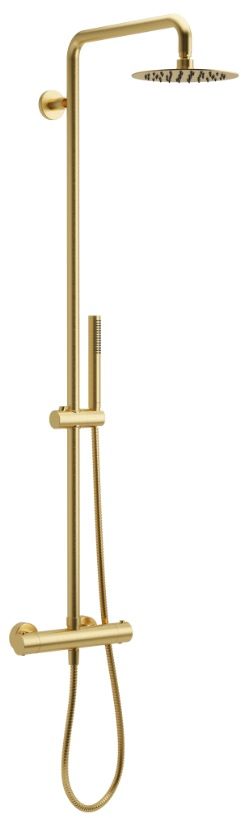 Actima Round Termo Duschset Wandmontage mit Thermostat gold ARAC.SY.107GB