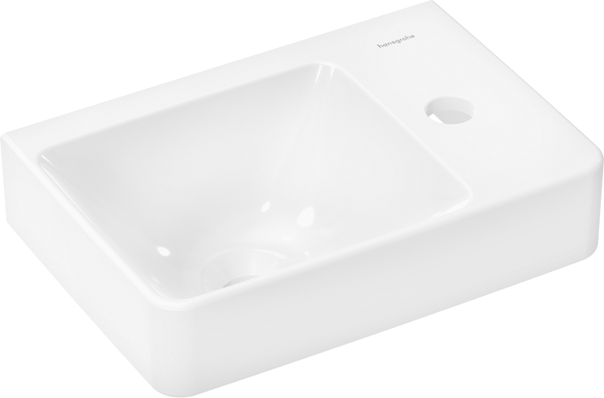 Hansgrohe Xelu Q Waschbecken 36x25 cm rechteckig Klassisch-Möbel weiß 60314450