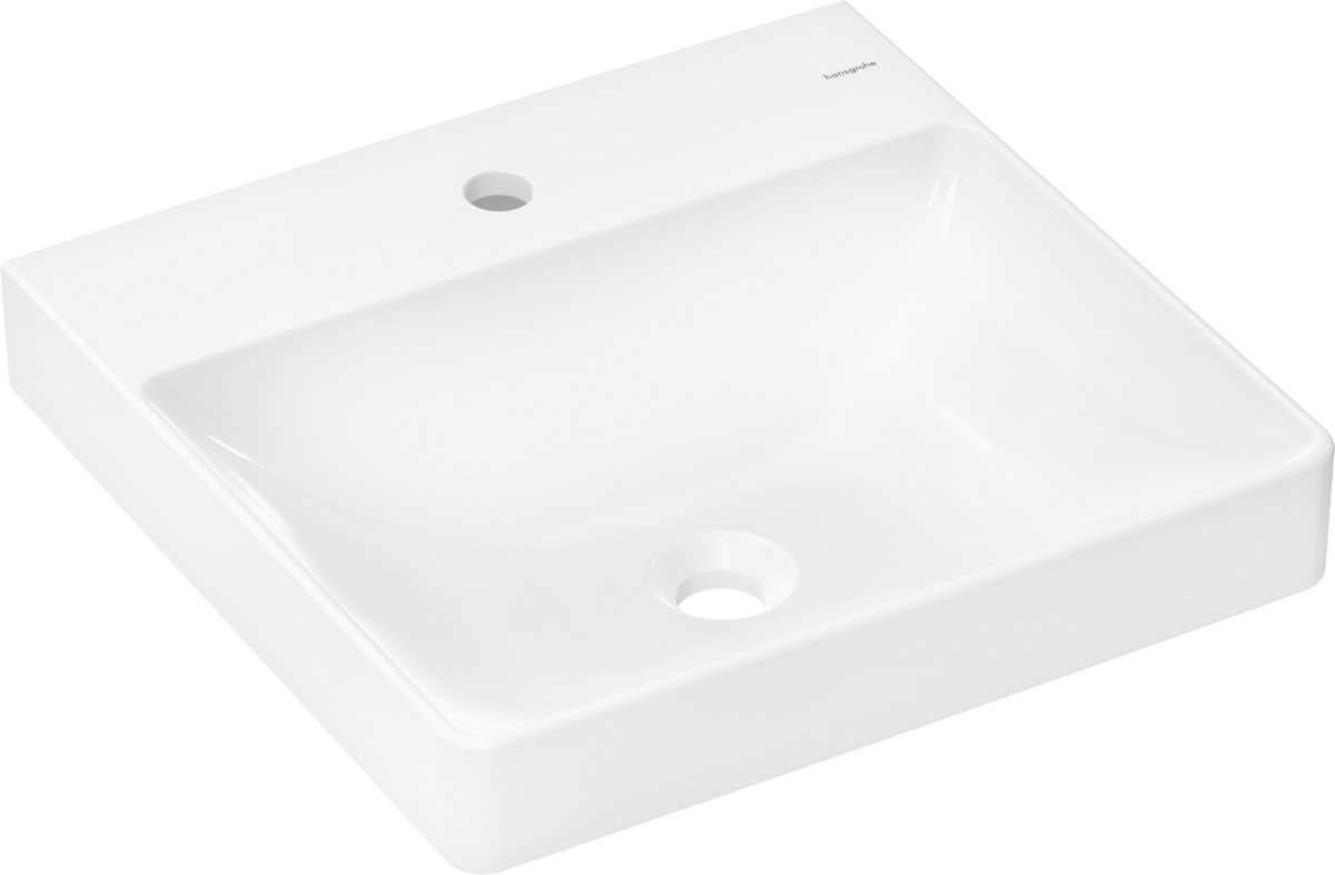 Hansgrohe Xelu Q Waschbecken 50x48 cm rechteckig Klassisch-Möbel weiß 60316450