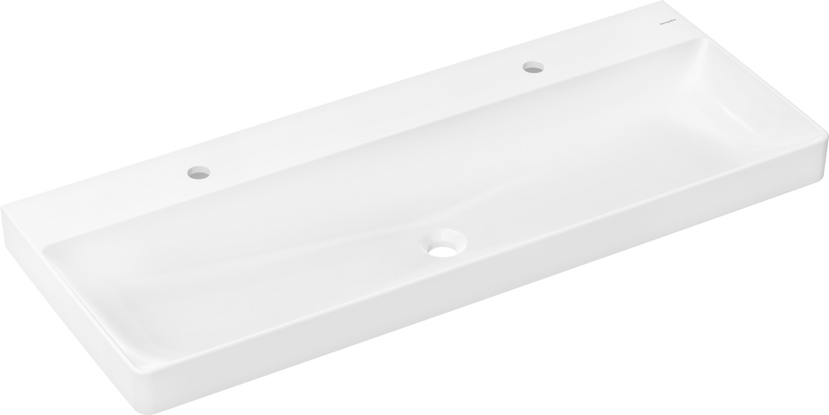Hansgrohe Xelu Q Waschbecken 120x48 cm rechteckig Klassisch-Möbel weiß 60322450
