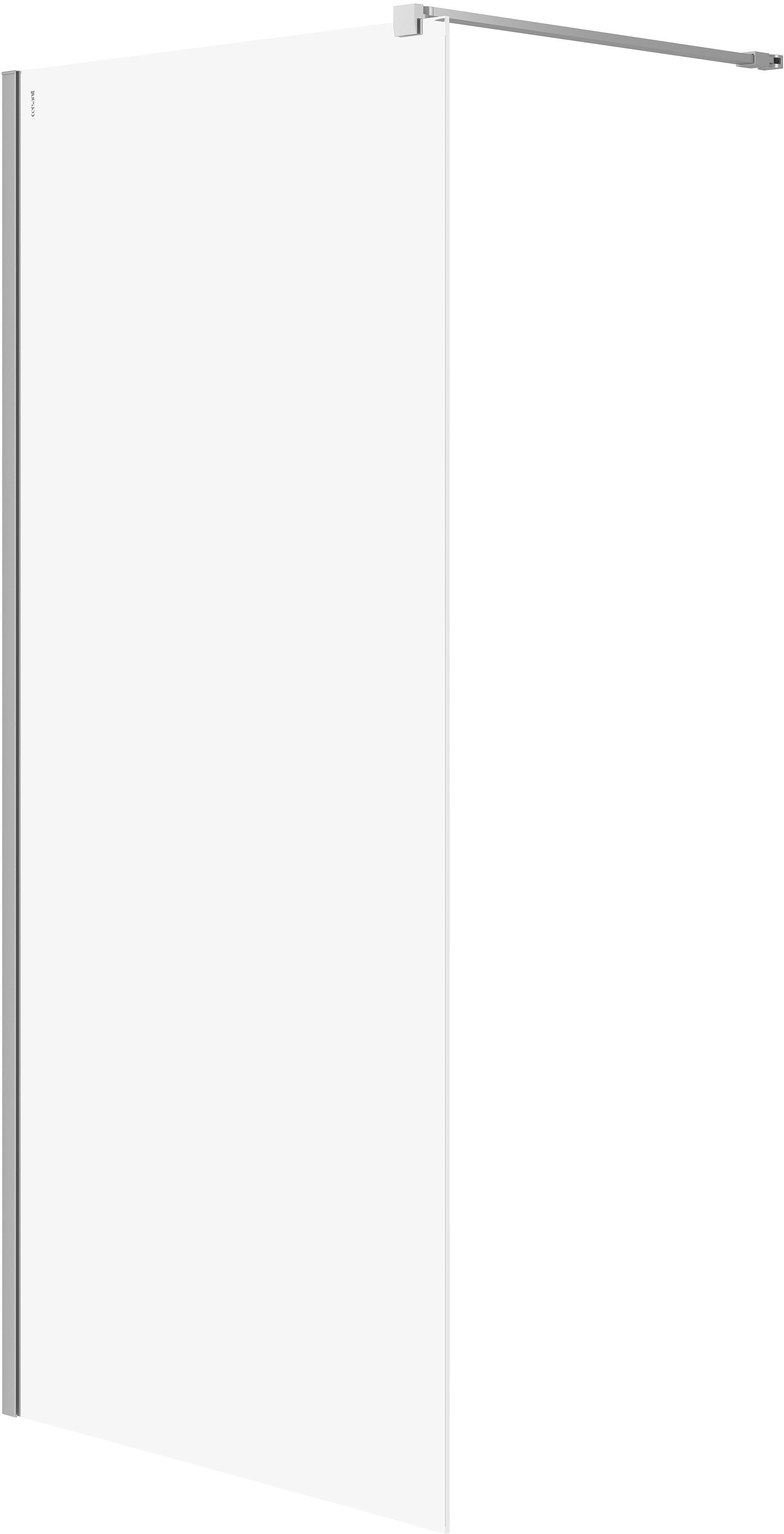 Cersanit Mille Begehbare Duschwand 90 cm chrom Glanz/durchsichtiges Glas S161-006