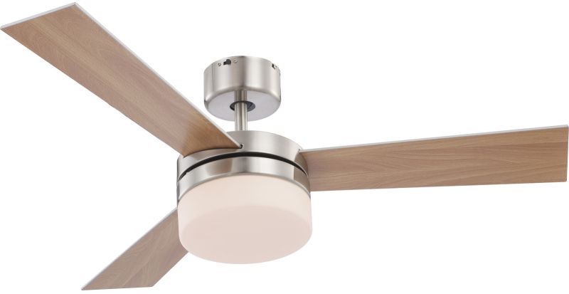 Globo Lighting Alana Deckenventilator mit Lampe 2x40 W weiß-chrom-holz 0333