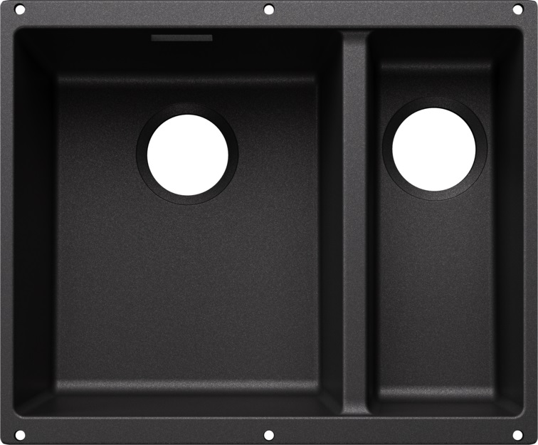 Blanco Subline 340/160-U Granitspüle 52.5x40 cm schwarz 527818