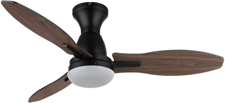 Globo Lighting Gale Deckenventilator mit Lampe 1x22 W weiß-schwarz-holz 03671B