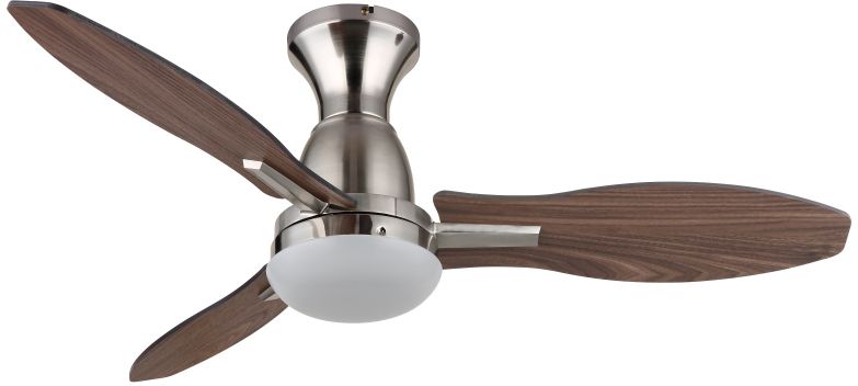 Globo Lighting Gale Deckenventilator mit Lampe 1x22 W weiß-holz-nickel 03671N