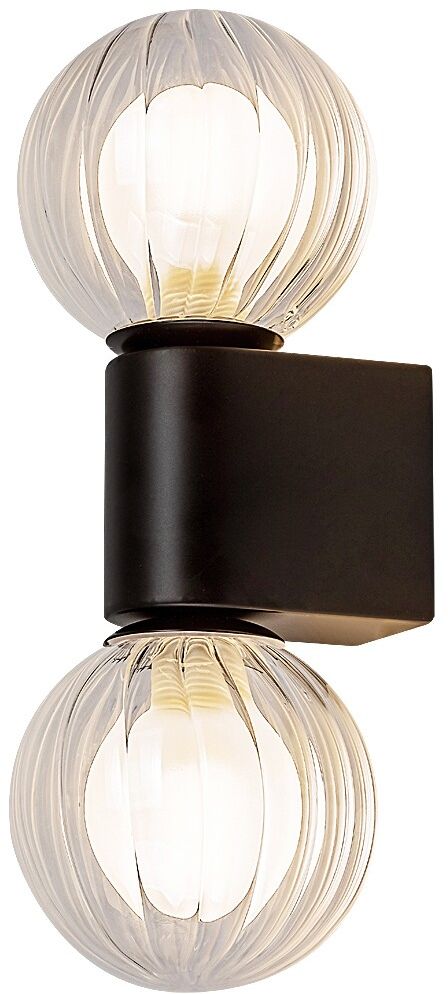 Rabalux Colzar Leuchter 2x3.5 W schwarz-transparent 75022