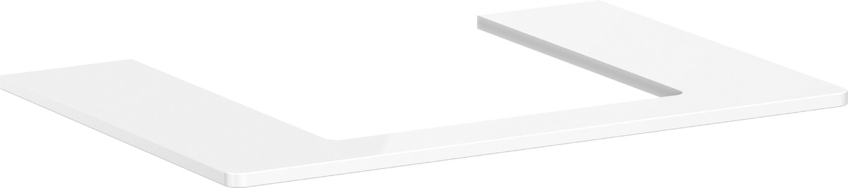 Hansgrohe Xelu Q Naphtha-Arbeitsplatte 78x55 cm weiß 54094050