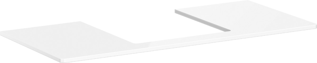 Hansgrohe Xelu Q Naphtha-Arbeitsplatte 118x55 cm weiß 54096050