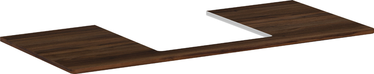 Hansgrohe Xelu Q Naphtha-Arbeitsplatte 118x55 cm nussig 54096630