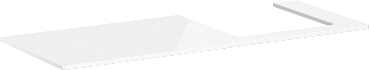 Hansgrohe Xelu Q Naphtha-Arbeitsplatte 136x55 cm weiß 54098050