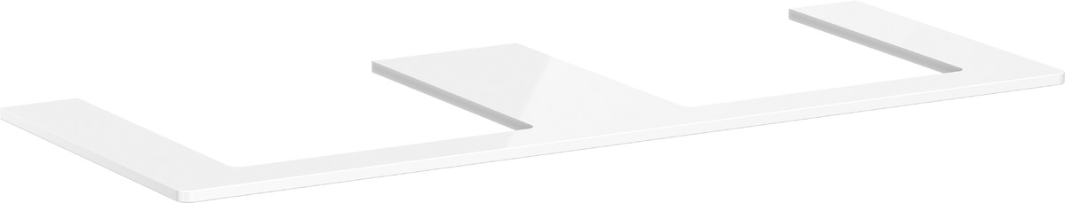 Hansgrohe Xelu Q Naphtha-Arbeitsplatte 136x55 cm weiß 54099050