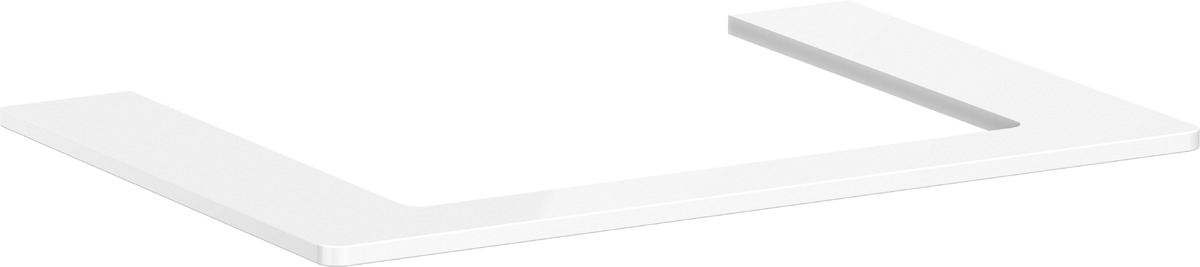 Hansgrohe Xelu Q Naphtha-Arbeitsplatte 78x55 cm weiß 54109050