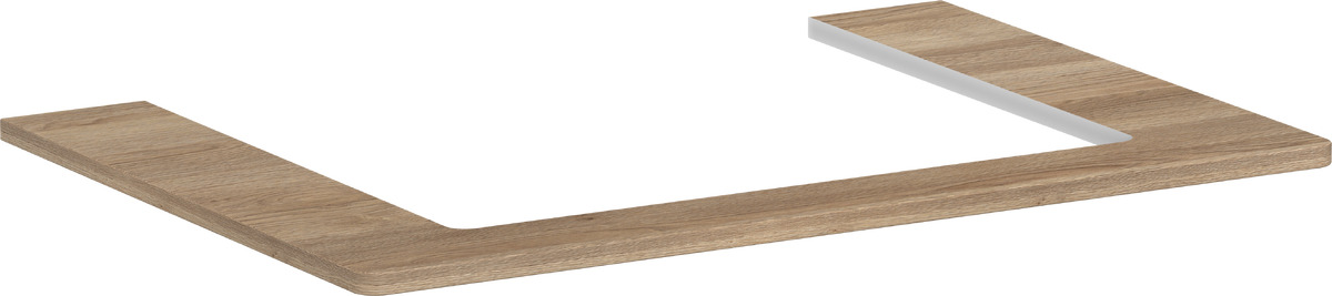 Hansgrohe Xelu Q Naphtha-Arbeitsplatte 78x55 cm eiche 54109230