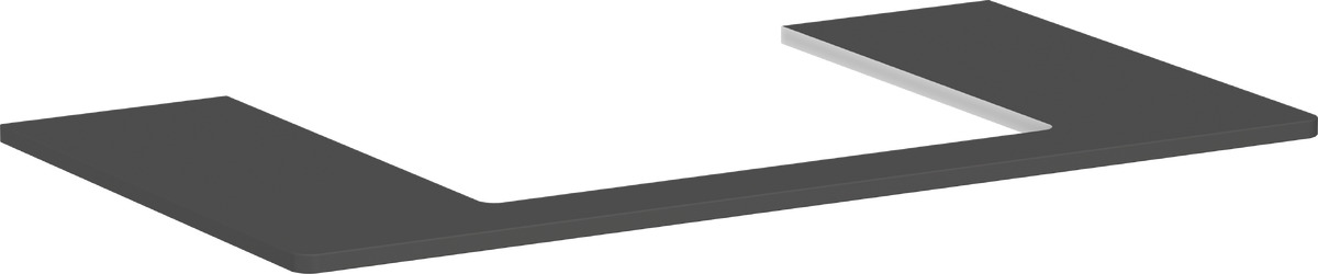 Hansgrohe Xelu Q Naphtha-Arbeitsplatte 98x55 cm grau 54110910