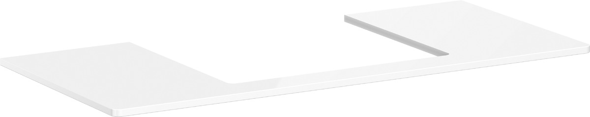 Hansgrohe Xelu Q Naphtha-Arbeitsplatte 118x55 cm weiß 54111050