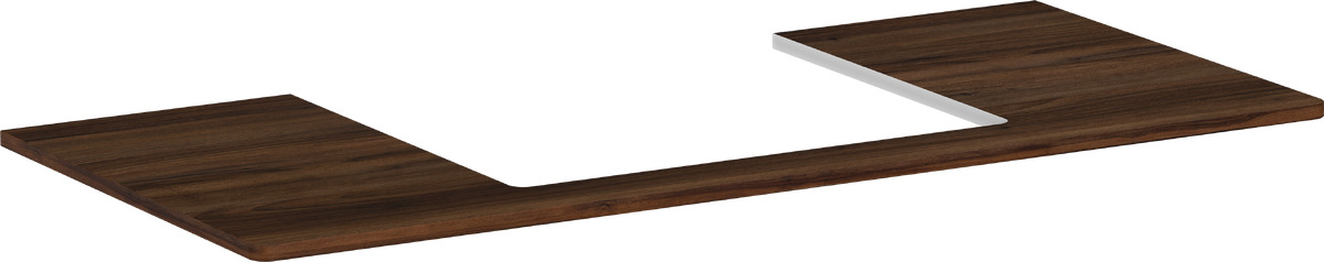 Hansgrohe Xelu Q Naphtha-Arbeitsplatte 118x55 cm nussig 54111630