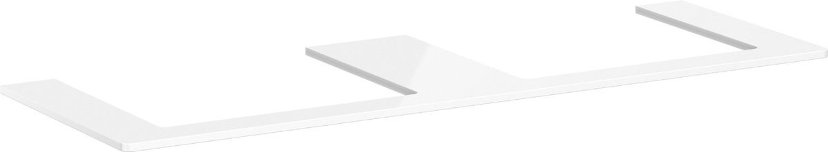 Hansgrohe Xelu Q Naphtha-Arbeitsplatte 156x55 cm weiß 54112050