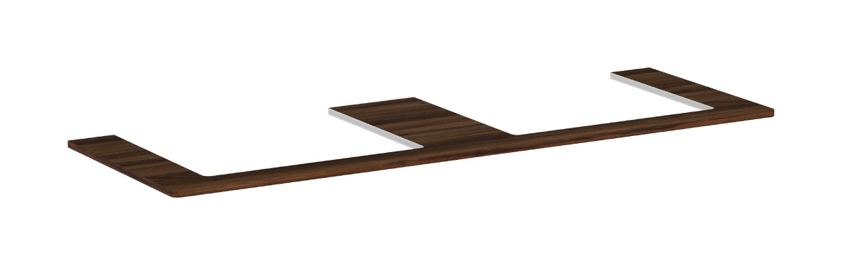 Hansgrohe Xelu Q Naphtha-Arbeitsplatte 156x55 cm nussig 54112630