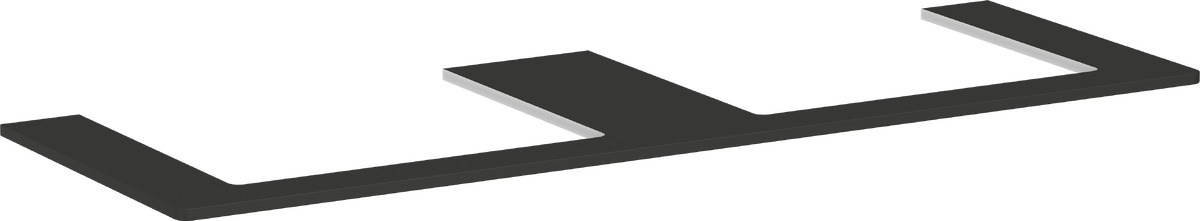 Hansgrohe Xelu Q Naphtha-Arbeitsplatte 156x55 cm grau 54112910