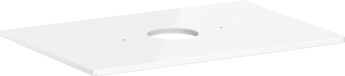 Hansgrohe Xelu Q Naphtha-Arbeitsplatte 78x55 cm weiß 54113050