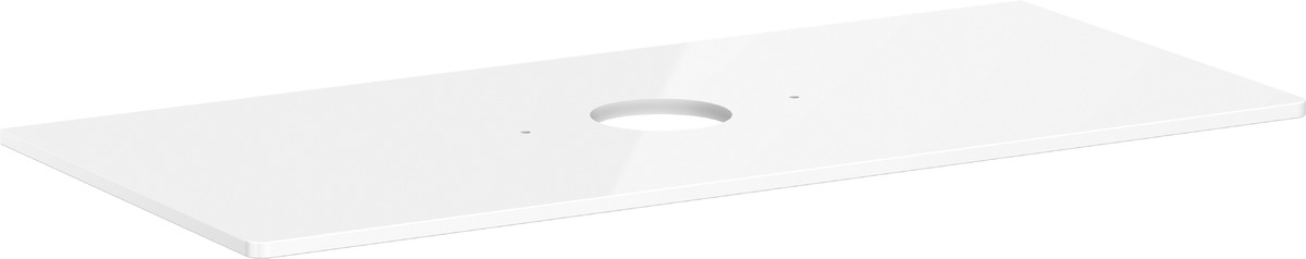 Hansgrohe Xelu Q Naphtha-Arbeitsplatte 118x55 cm weiß 54115050
