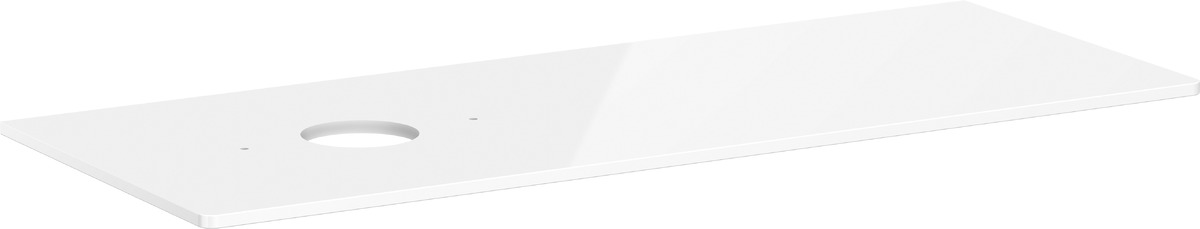 Hansgrohe Xelu Q Naphtha-Arbeitsplatte 136x55 cm weiß 54116050